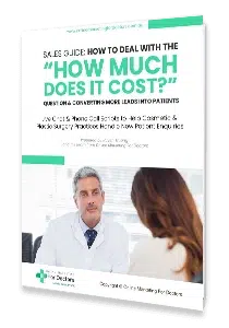 live chat phone call script template for cosmetic plastic surgery